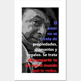 Pablo Neruda - "El amor no se trata..." Quote from Chilean Poet Posters and Art